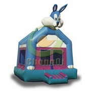 small inflatable bouncer rabbit